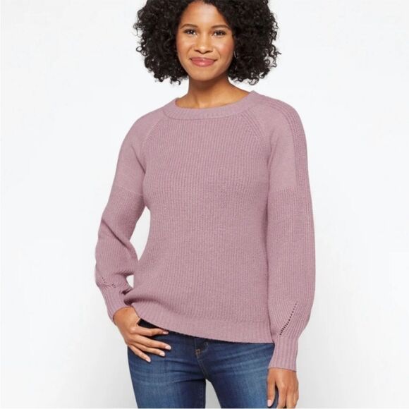 Pink Clover Sweaters - Pink Clover Women's Maysen Long Sleeve Sweater -Light Purple Sz L NWT Stitch fix